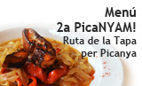 Menú de la 2a PicaNYAM! Ruta de la tapa per Picanya