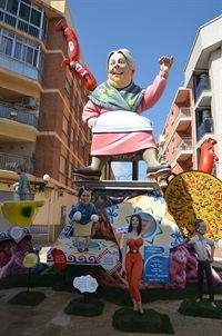 Falla Barri del Carme. Premi enginy i gràcia falles grans.