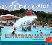 Este cap de setmana tornen a obrir les piscines lúdiques