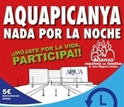 Dotze hores de natació solidària a la piscina coberta