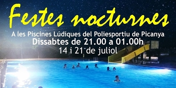 Festes familiars nocturnes a les Piscines Lúdiques 