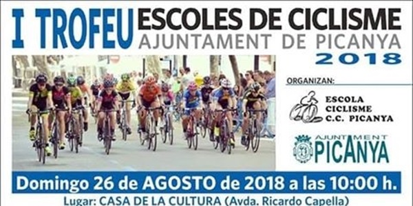 Este diumenge 26 d'agost 1r Trofeu d'Escoles de Ciclisme