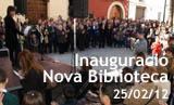 Acte d'inauguració de la nova Biblioteca i Centre d'Estudi