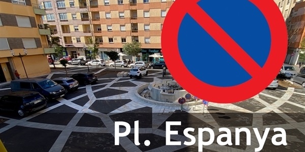 Prohibit estacionar a Pl. Espanya des de dilluns 12 de maig